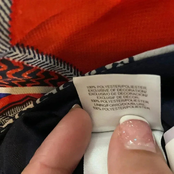 Nine West Womens Sleeveless Printed Drawstring Gathered Neck Maxi‎ Dress Sz. 4 - Picture 8 of 8